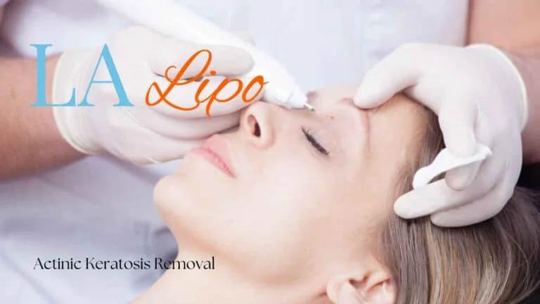 Woman receiving Actinic Keratosis Removal Treatment St Johns