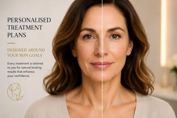 Before and after results of Collagen Lift Therapy St Johns
